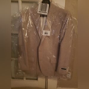 Club Room Men's Classic-Fit Solid Sport Coat Tan 44R / 2 Button